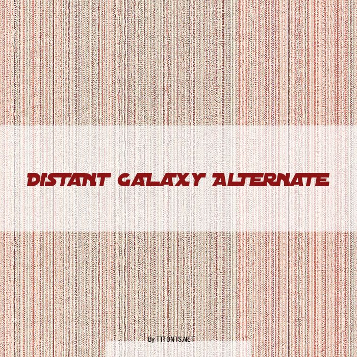 Distant Galaxy Alternate example